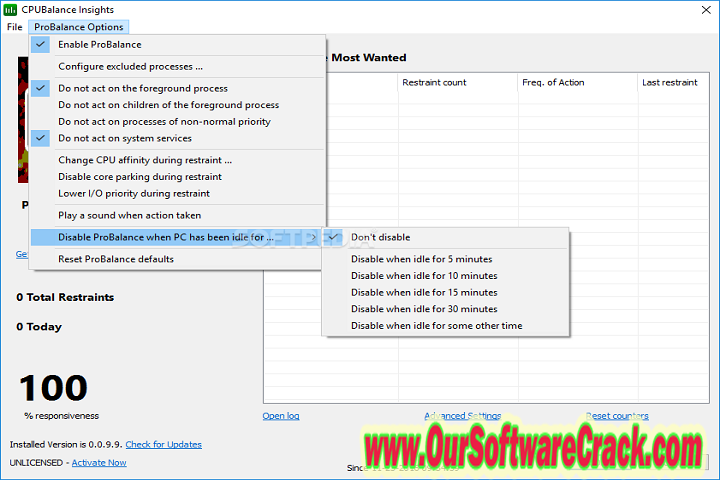 CPU Balance 1.3.0.8 Free Download with patch