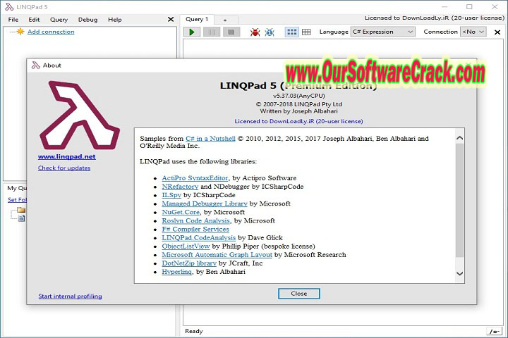 LINQ Pad 7.5.16 Free Download with keygen