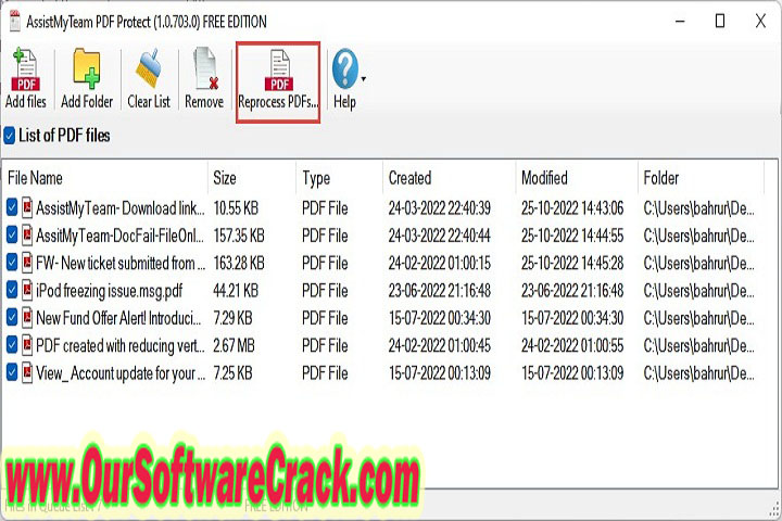 AssistMyTeam PDF Protector 1.0.703.0 Free Download with patch
