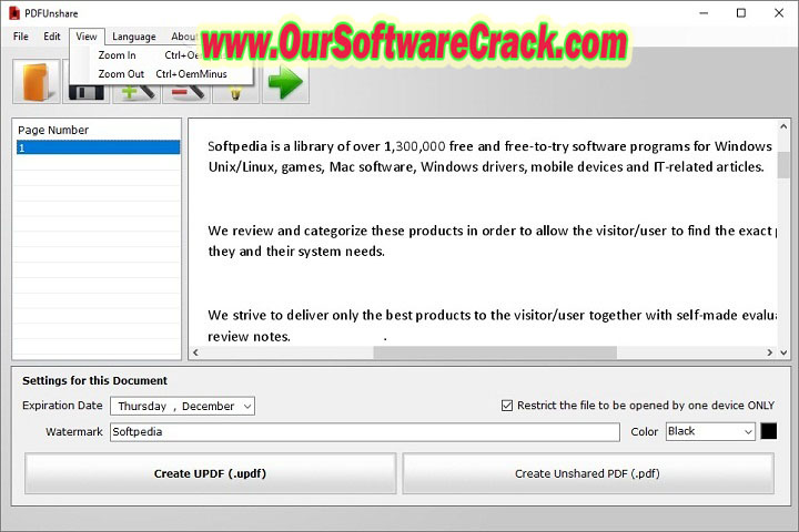 PDF Unshare Pro v1.5.3.4 Free Download with patch