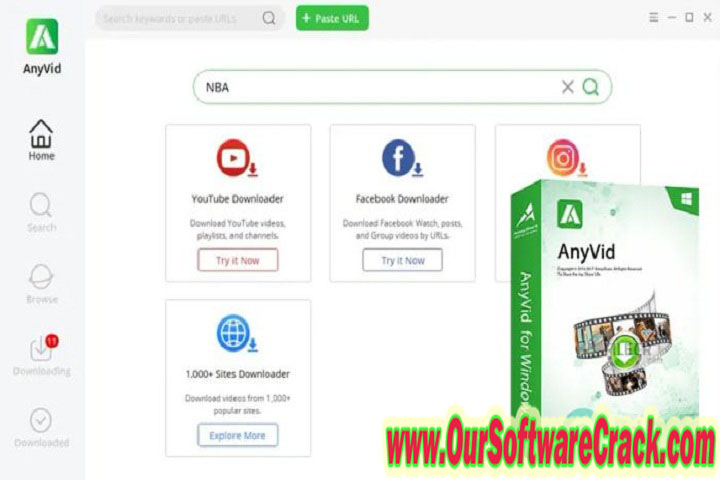 AmoyShare AnyVid v10.1.0 Free Download with patch