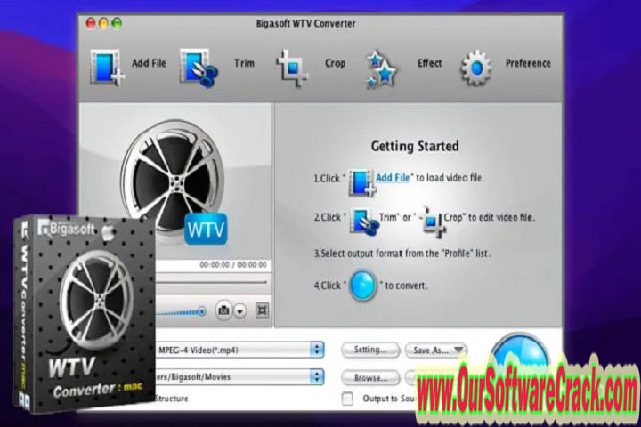 Bigasoft WTV Converter v5.7.0.8427 Free Download with patch