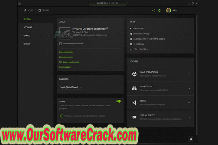 NVIDIA GeForce Experience v3.26.0.131 Free Download with keygen