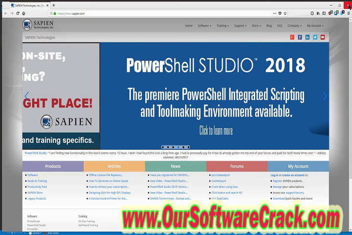 SAPIEN PowerShell Studio 2023 v5.8.215 Free Download with keygen