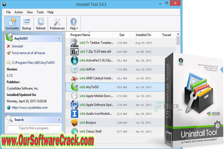Uninstall Tool v3.7.1.5699 Free Download with patch