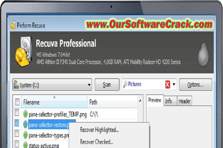 Recuva Professional Business Technician 1.53.2083 PC Software