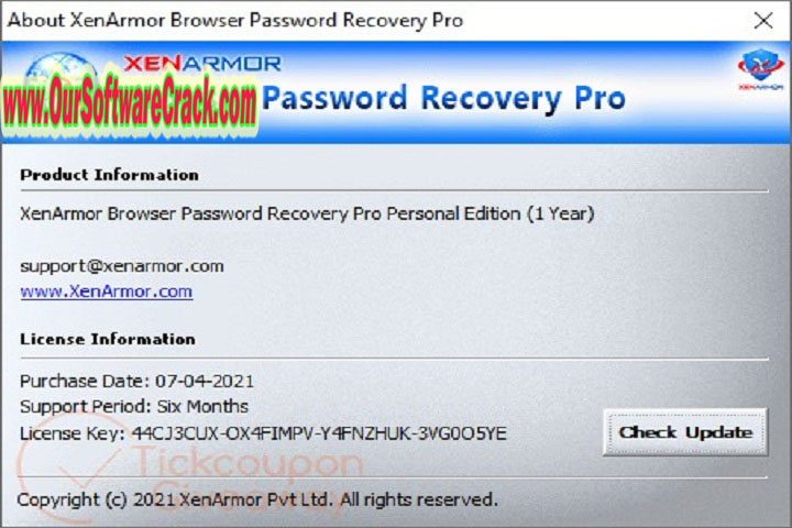 XenArmor Asterisk Password Recovery v6.0.0.1 PC Software