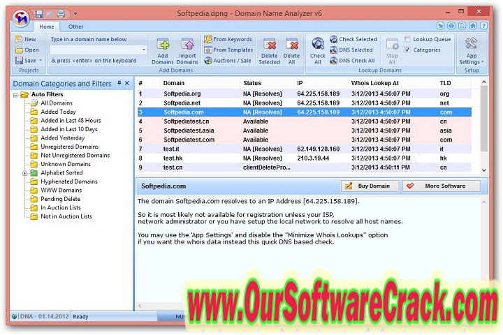 DNSS Domain Name Search Software 2.3.0 PC Software