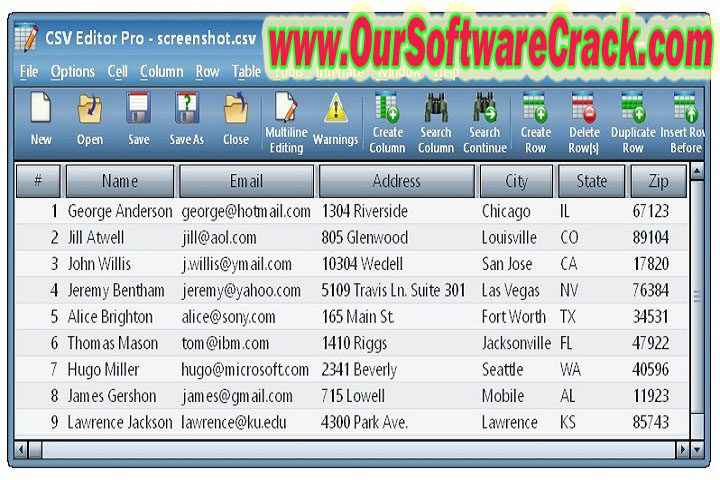 Gammadyne CSV Editor Pro 25.1 PC Software
