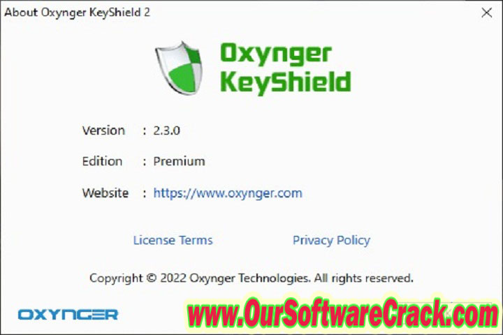 Oxynger KeyShield Premium 2.3.0 PC Software