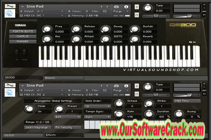 Yamaha QS 300 kontakt PC Software