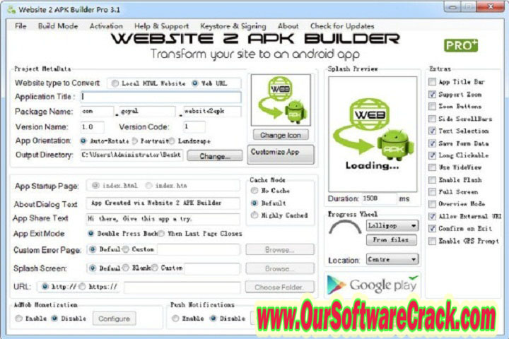 Website 2 APK Builder Pro 5.0 PC Software