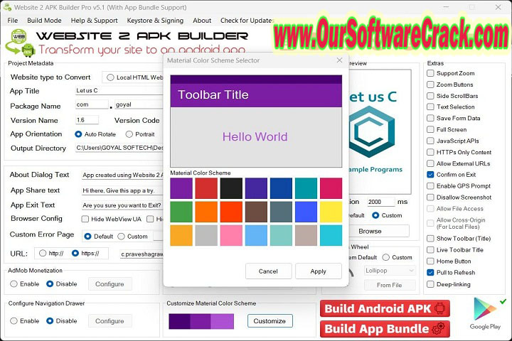 Website 2 APK Builder Pro 5.0 PC Software