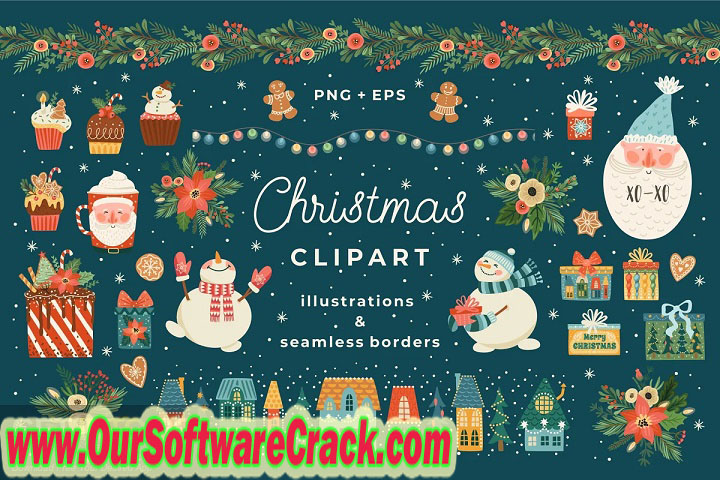 Creative Market Christmas Clip Art 1986843 PC Software with patch