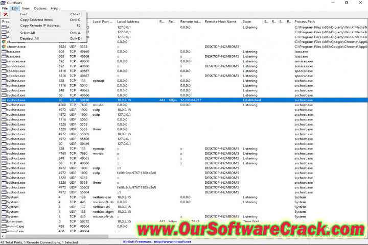 CurrPorts 11.06 PC Software with crack