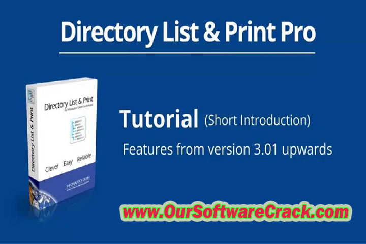Directory List Print Pro 4.25 PC Software 