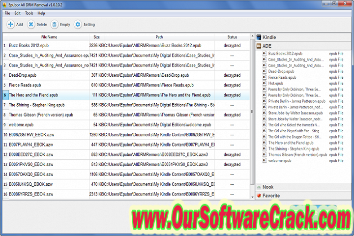 Epubor All DRM Removal 1.0.21.425 PC Software with crack