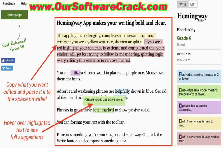 Hemingway Editor v3.0.4 PC Software with keygen