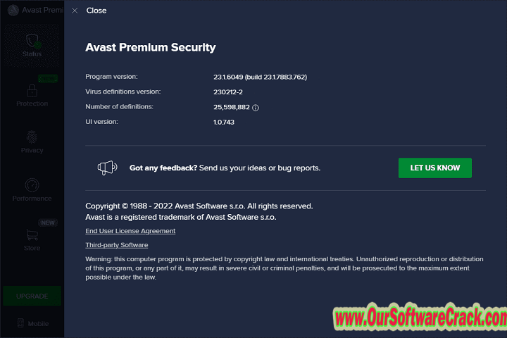 Avast Premium Security 23.1.6049 PC Software with crcak