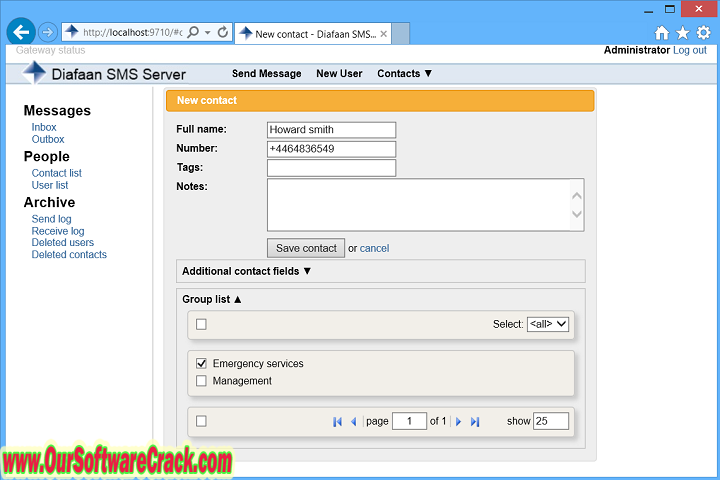 Diafaan SMS Server Full 4.8.0 PC Software with patch