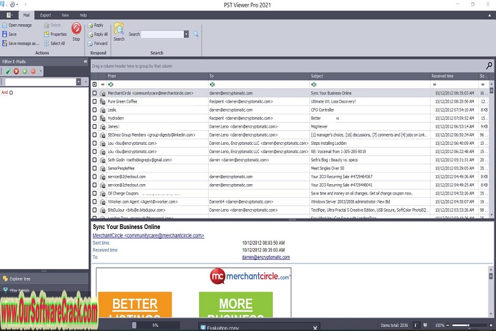 Encryptomatic PST Viewer Pro v9.0.1577.0 PC Software with crack