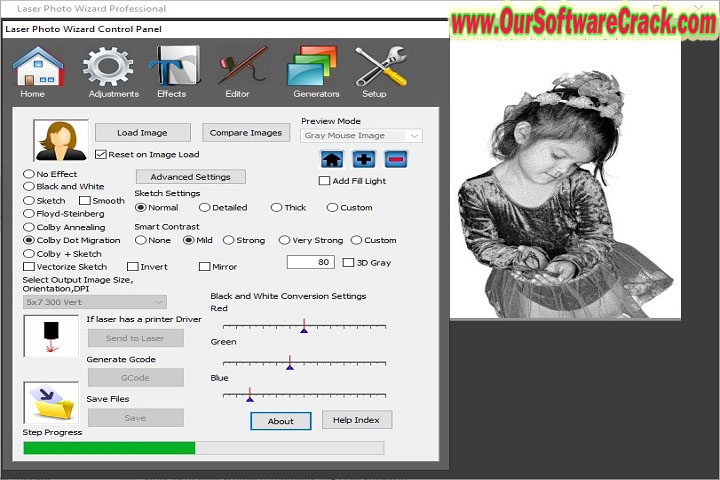 Laser Photo Wizard Professional 11.0 PC Software with keygen