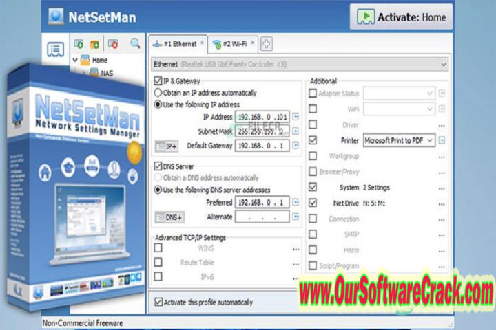 Network Setting Manager 5.2 PC Software with patch