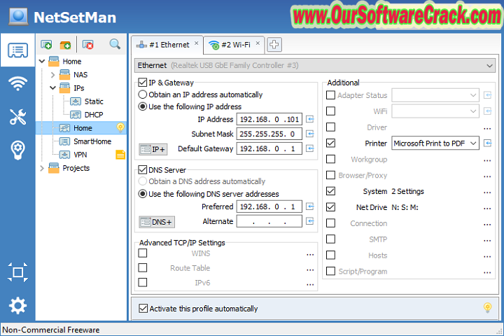 Network Setting Manager 5.2 PC Software with keygen