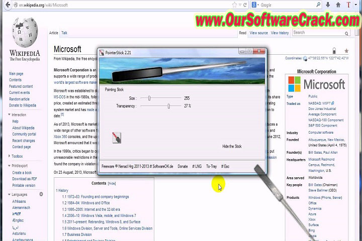 Pointer Stick 31.05 PC Software with patch