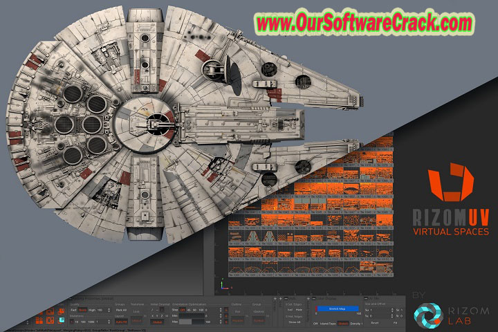 RizomUV Real Virtual Space 2023.0.70 PC Software with crack