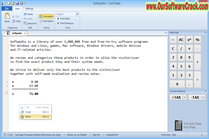 Schoettler CalcTape Business 6.0.8.1 PC Software with crack