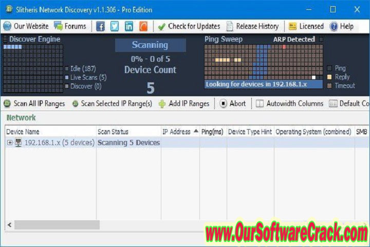 Slitheris Network Discovery Pro 1.1.312 PC Software with patch