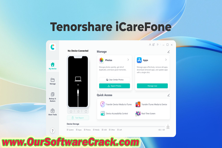 Tenorshare iCareFone 8.6.5.14 PC Software with crcak