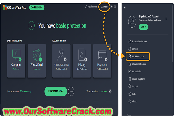 AVG Clear 2023 PC Software with crack