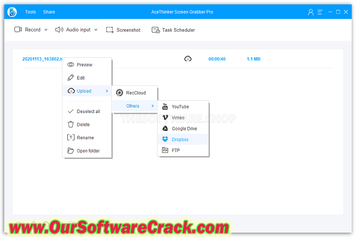 Ace Thinker Screen Grabber Pro 1.1.389 PC Software with keygen