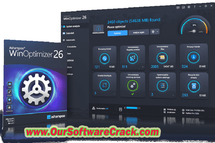 Ashampoo Win Optimizer 26.00.11 PC Software with crack