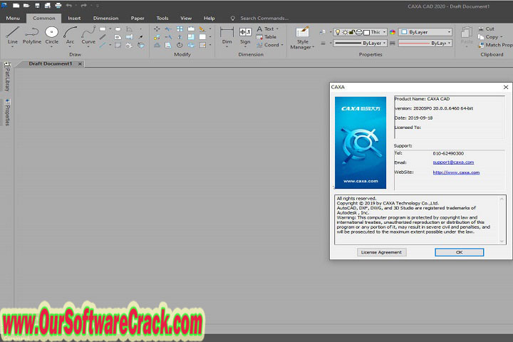 CAXA CAD 2020 SP0 v20.0.0.6460 PC Software with keygen