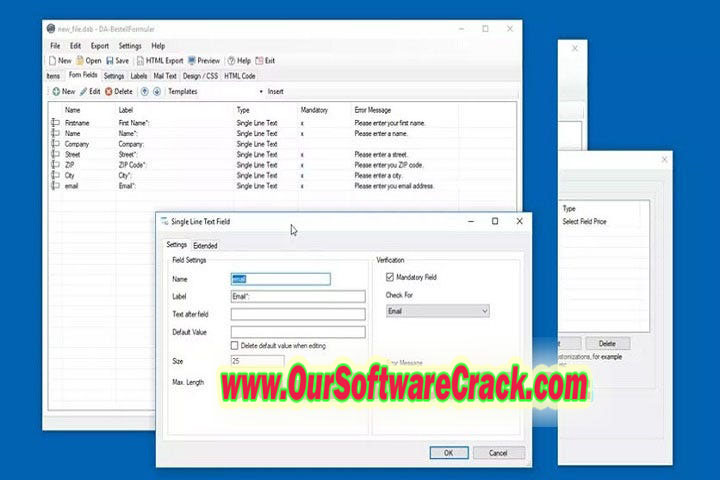 DA Order Form 4 PC Software with patch