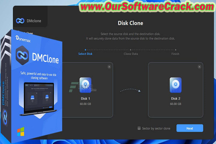 Donemax Disk Clone Enterprise 2.1 PC Software with crack