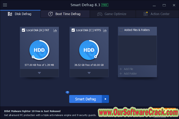 IObit Smart Defrag Pro 9.2.0.323 PC Software with patch