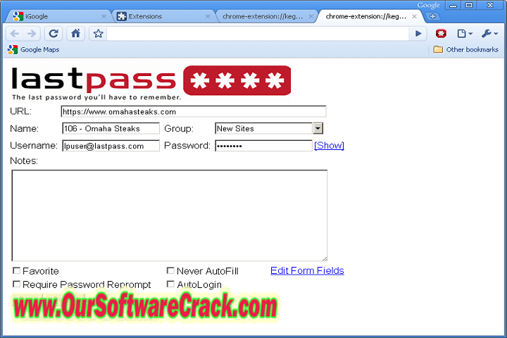 LastPass Password Manager 4.115 PC Software with crack