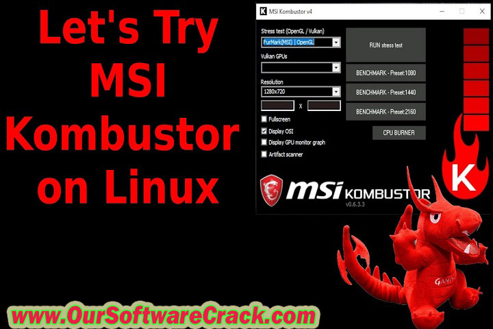MSI Kombustor 2023 v4.1.25.0 PC Software with patch