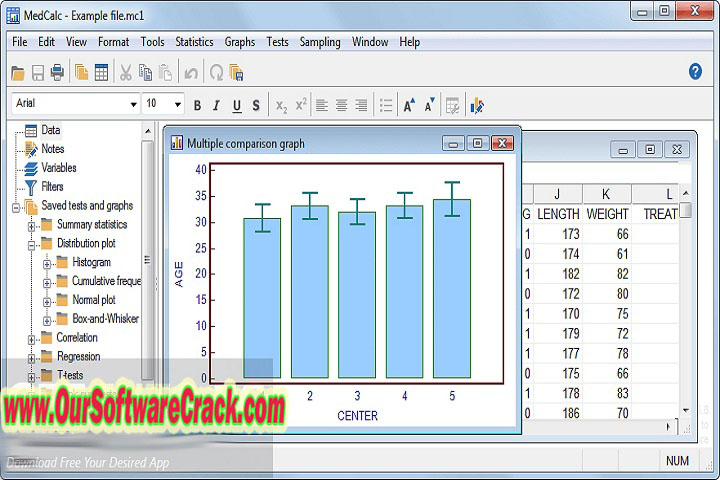MedCalc statistical 20.215 PC Software with crack