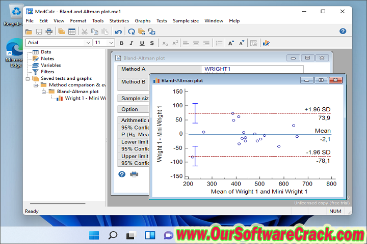 MedCalc statistical 20.215 PC Software with keygen