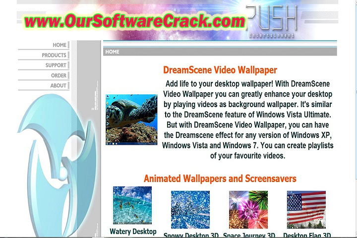 PUSH Video Wallpaper and Video Screensaver v4.36 PC Software with crack