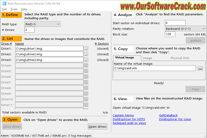 RAID Reconstructor 5.01 PC Software with crack
