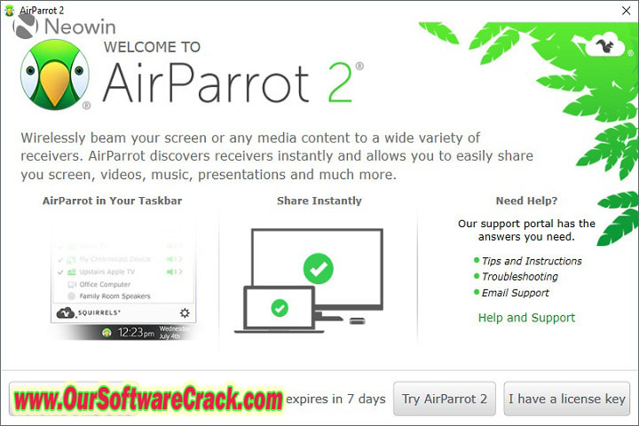 Squirrels Air parrot 3.1.7.158 PC Software with keygen
