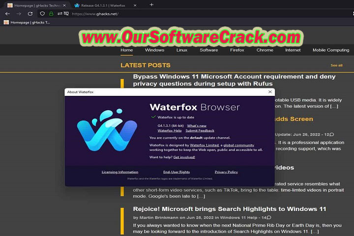 Water fox G5 1.1 PC Software with crack