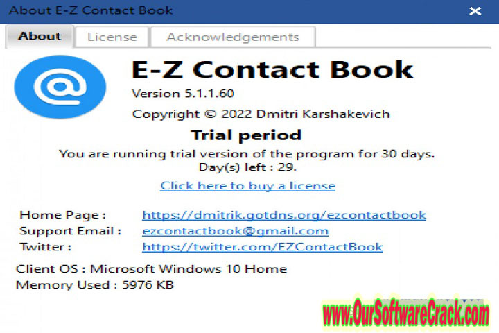 E-Z Contact Book v5.1.3.82 PC Software with patch