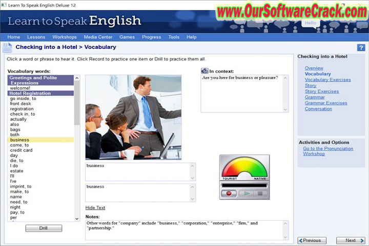 Learn to Speak English Deluxe 12.0.0.11 PC Software with patch